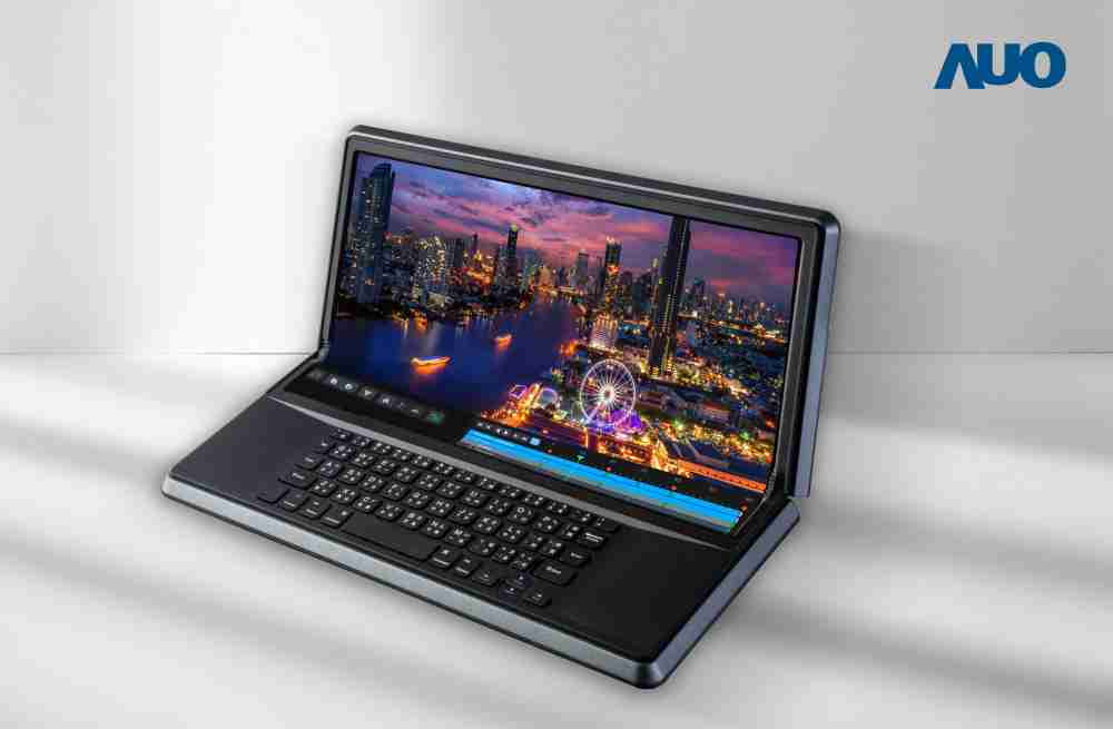 尊龙z614.6吋Micro LED折迭显示屏幕，，搭配半径4mm的弯折绞炼，，以及高画素、、高亮度、、高对比度的显示技术特点，，即便在大视角下仍保有绝佳色相与亮度